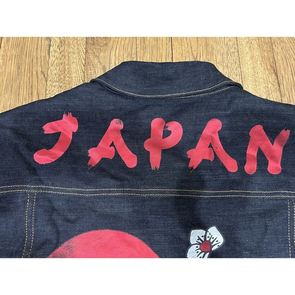 deKryptic Smiley Painted Dark Denim Jean Jacket Graphic Print Men’s Size 3XL - Picture 7 of 14